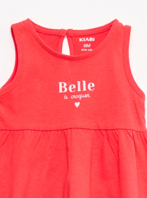Abito senza maniche con messaggio - Kiabi