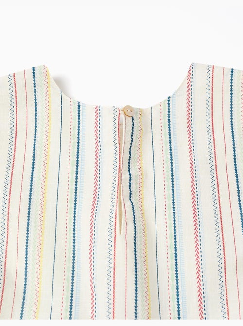 Abito senza maniche in cotone con a righe etniche B&S - Kiabi