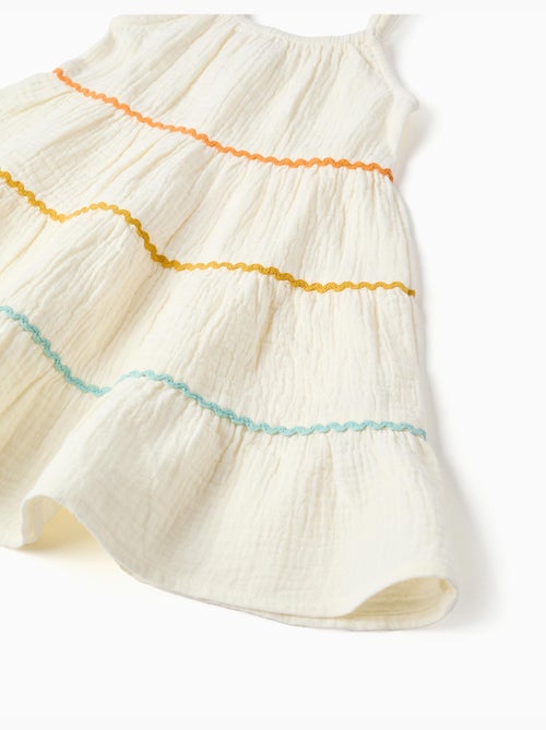 Abito senza maniche in cotone con volant - Kiabi