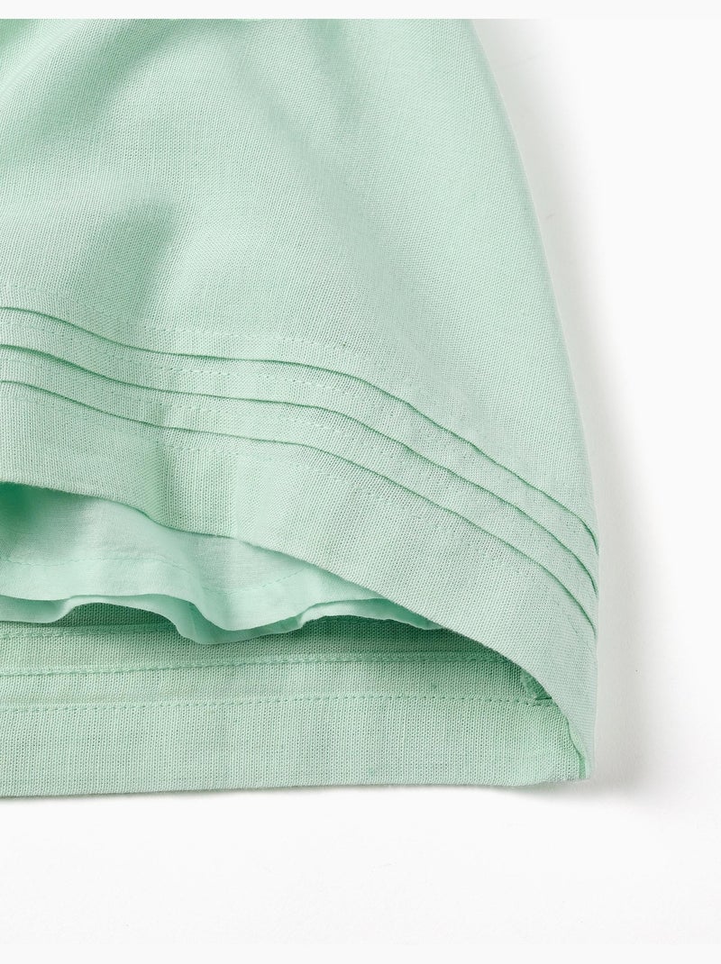 Abito senza maniche in cotone e lino Verde chiaro - Kiabi