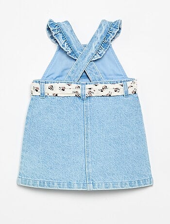 Vestito senza maniche in denim