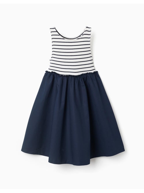 Abito senza maniche in doppio tessuto a righe - Kiabi