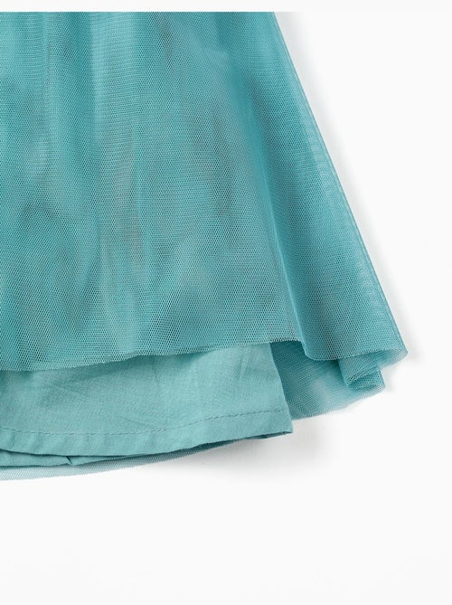 Abito senza maniche in tulle con volant e fiori - Kiabi