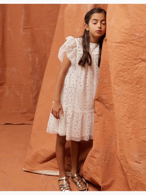 Abito senza maniche in tulle con volant e stelle - Kiabi