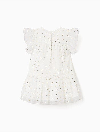 Abito senza maniche in tulle con volant e stelle