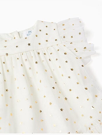 Abito senza maniche in tulle con volant e stelle