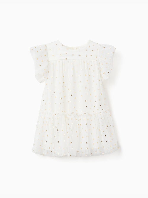 Abito senza maniche in tulle con volant e stelle - Kiabi