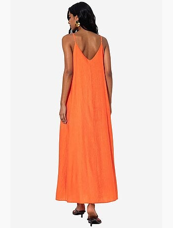 Abito sottoveste maxi da donna tinta unita busem