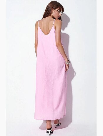 Abito sottoveste maxi da donna tinta unita busem
