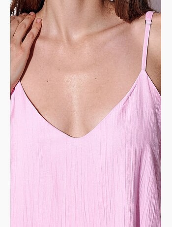 Abito sottoveste maxi da donna tinta unita busem
