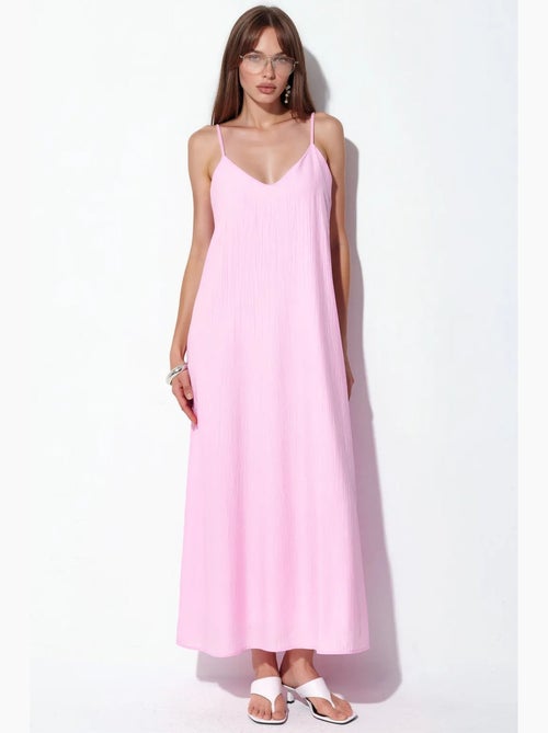 Abito sottoveste maxi da donna tinta unita busem - Kiabi Abito sottoveste maxi da donna tinta unita busem - Kiabi