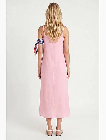Abito sottoveste midi in popeline di cotone istanbul