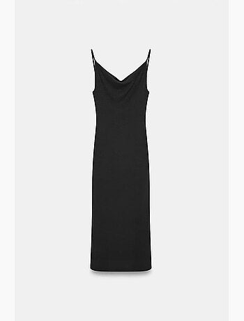 Abito sottoveste midi senza maniche dilvin