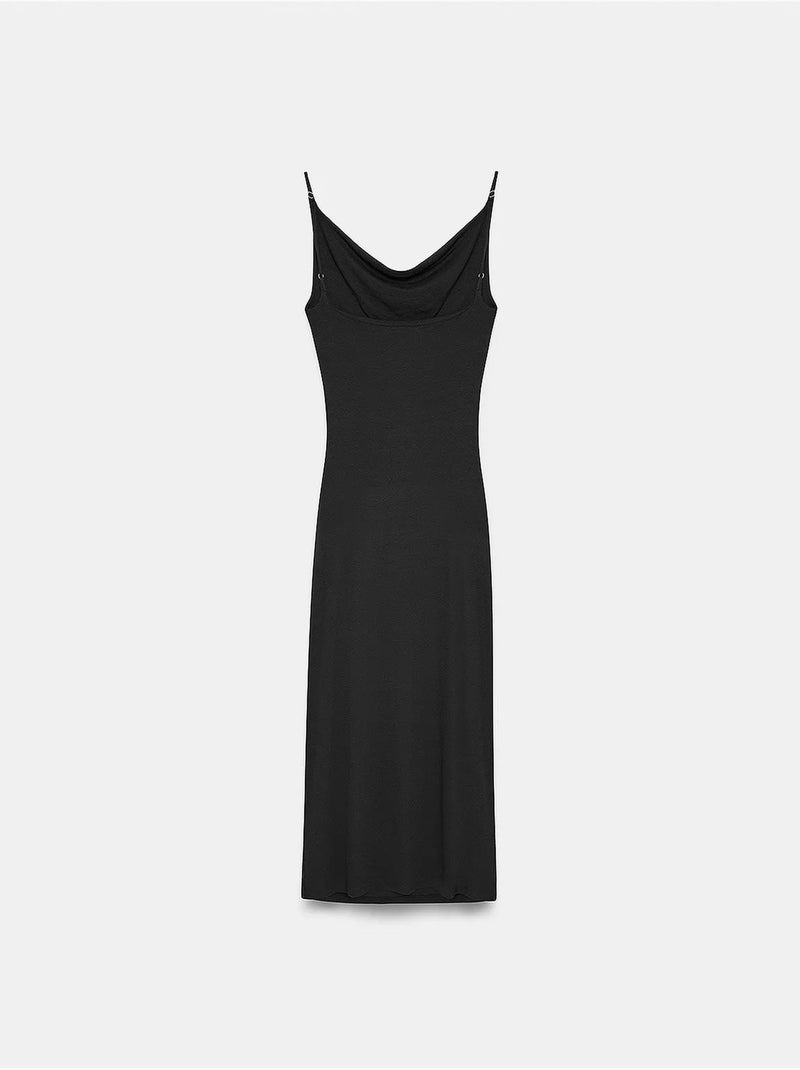 Abito sottoveste midi senza maniche dilvin Nero - Kiabi