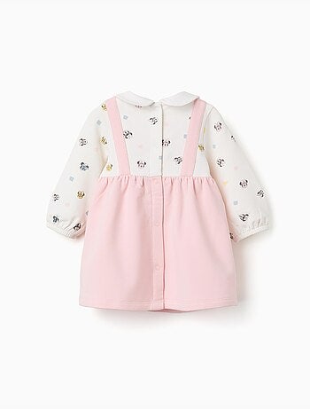 Abito spazzolato a manica lunga con Minnie