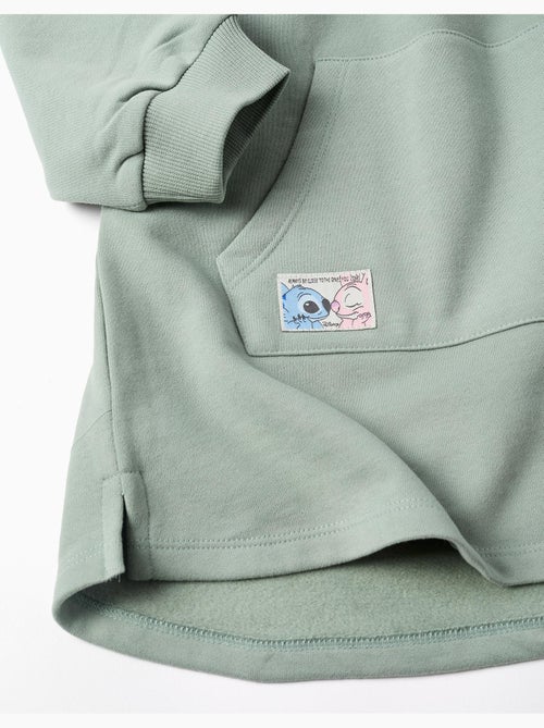 Abito spazzolato con cappuccio e stampa Stitch - Kiabi Abito spazzolato con cappuccio e stampa Stitch - Kiabi