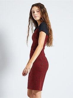 Ragazza 10-18 anni - Abito stampa vichy - Kiabi