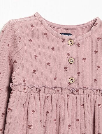 Abito stampato in morbida maglia