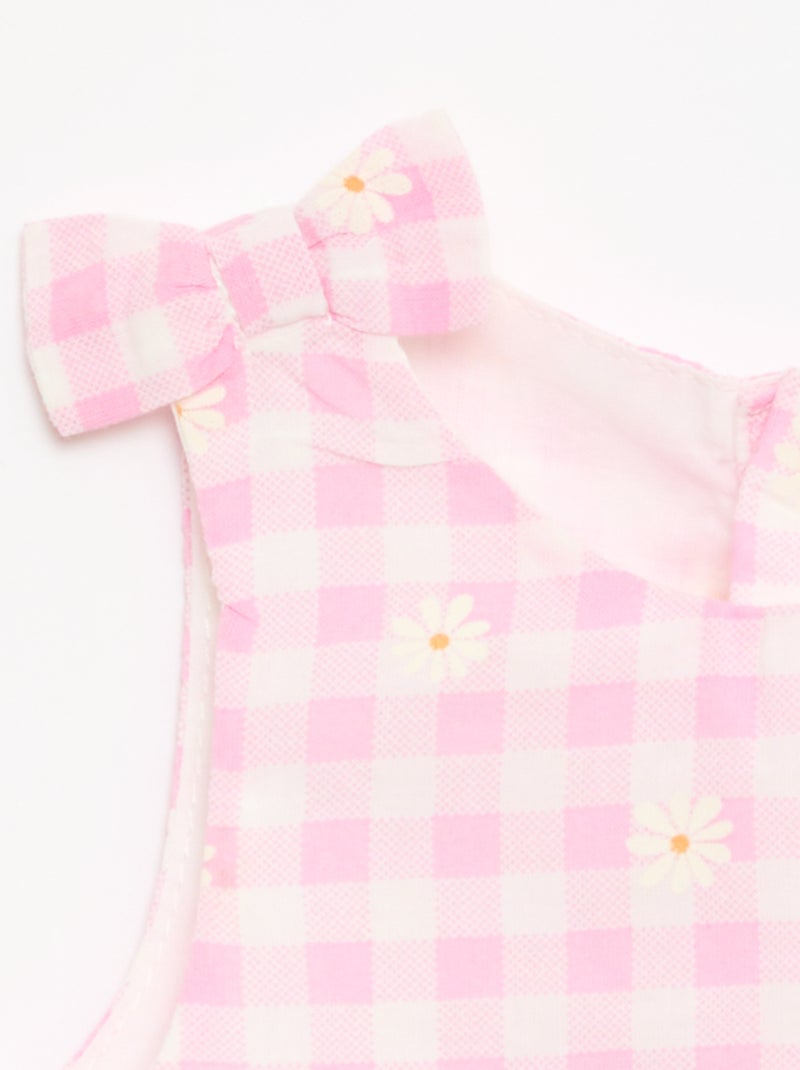 Abito svasato senza maniche Rosa - Kiabi