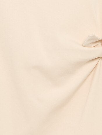 Abito t-shirt con nodo laterale