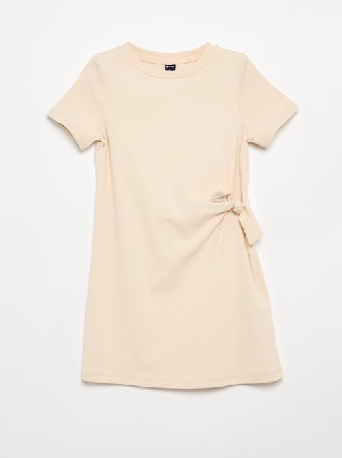 Abito t-shirt con nodo laterale - Kiabi Abito t-shirt con nodo laterale - Kiabi