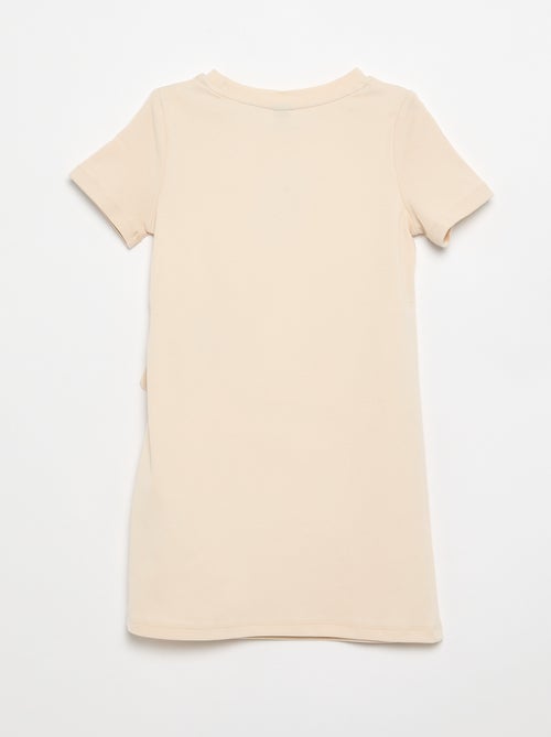 Abito t-shirt con nodo laterale - Kiabi Abito t-shirt con nodo laterale - Kiabi