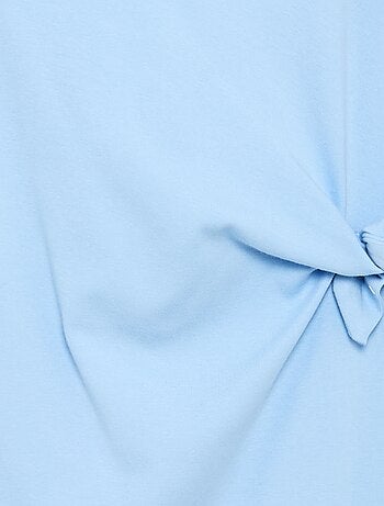 Abito t-shirt con nodo laterale