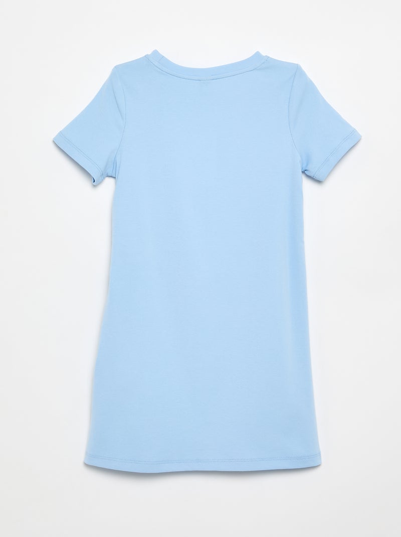 Abito t-shirt con nodo laterale Blu - Kiabi