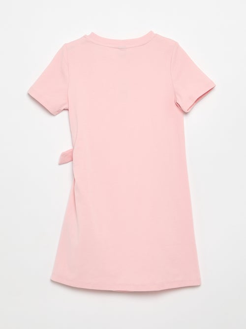 Abito t-shirt con nodo laterale - Kiabi