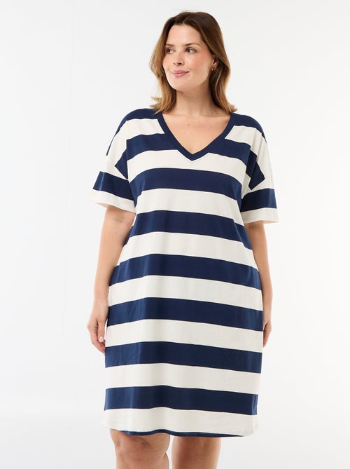 Abito T-shirt corto a maniche corte - Kiabi