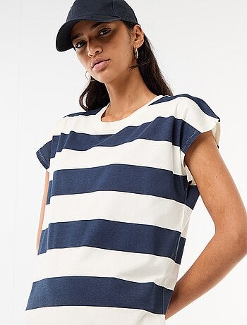 Abito T-shirt corto a maniche corte