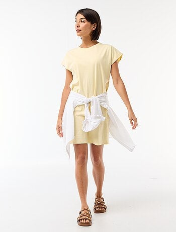 Abito T-shirt corto a maniche corte