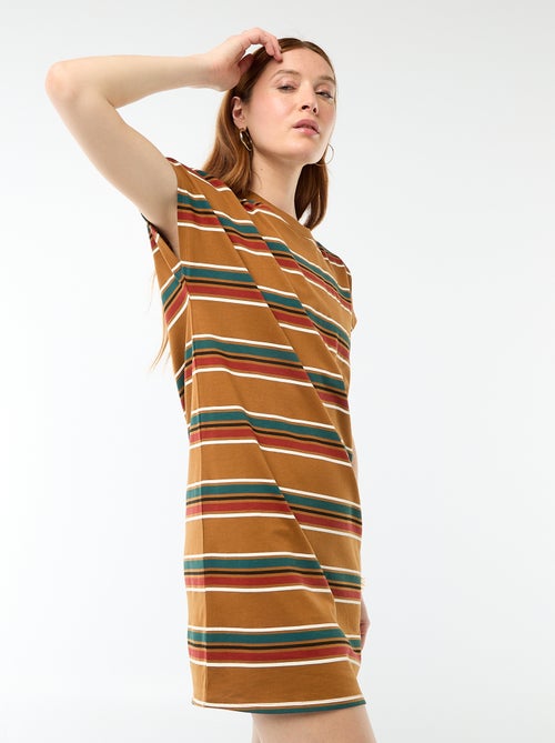 Abito T-shirt corto a maniche corte - Kiabi