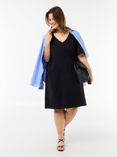 Abito T-shirt corto a maniche corte - Kiabi