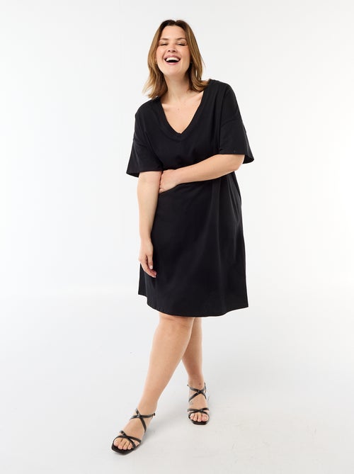 Abito T-shirt corto a maniche corte - Kiabi