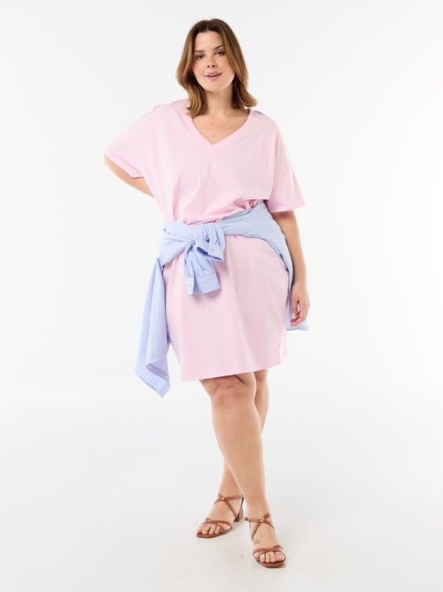 Abito T-shirt corto a maniche corte - Kiabi