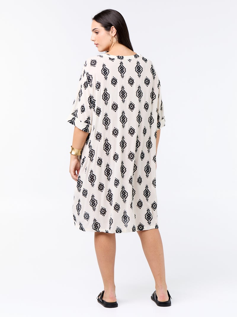 Abito t-shirt corto Beige - Kiabi