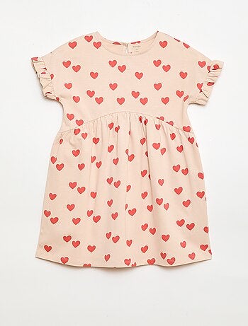Abito t-shirt leopardato