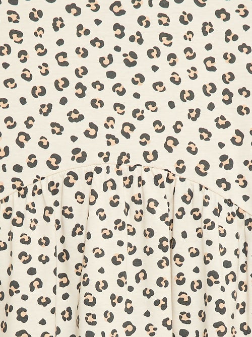 Abito t-shirt leopardato - Kiabi