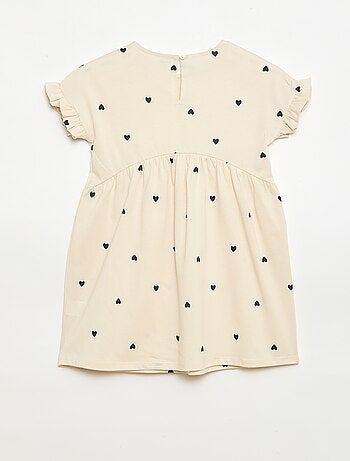 Abito t-shirt leopardato