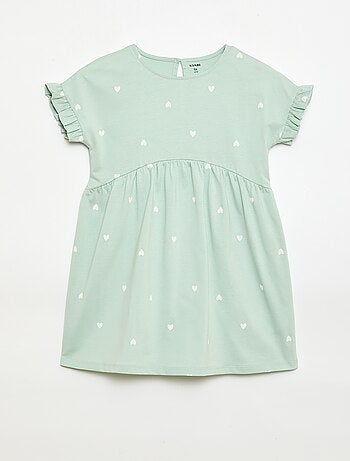 Abito t-shirt leopardato