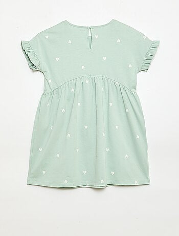 Abito t-shirt leopardato