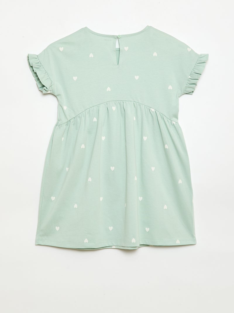 Abito t-shirt leopardato Blu - Kiabi