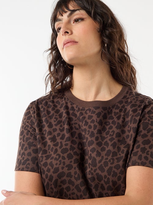 Abito t-shirt lungo tinta unita - Kiabi