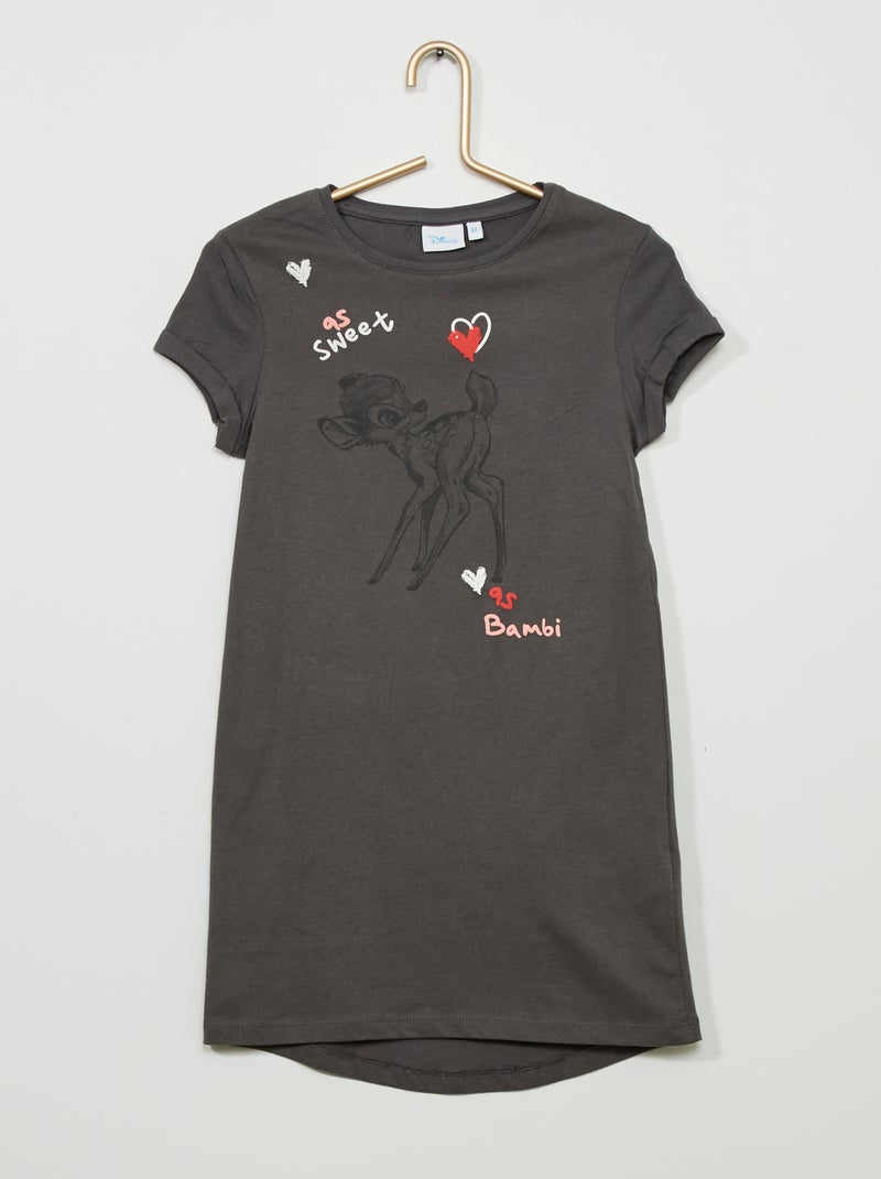 Abito t-shirt scollo tondo GRIGIO - Kiabi