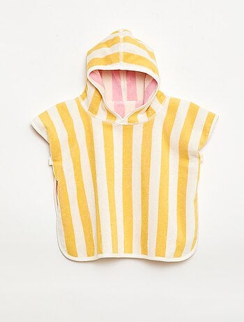 Poncho da bagno reversibile in spugna