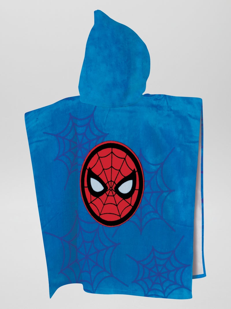 Accappatoio a poncho 'Spider-Man' blu/rosso - Kiabi