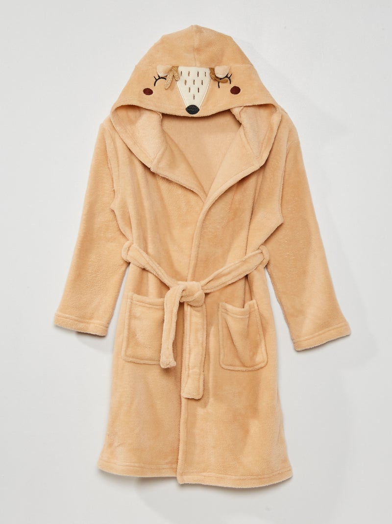 Accappatoio 'animale' in pile BEIGE - Kiabi