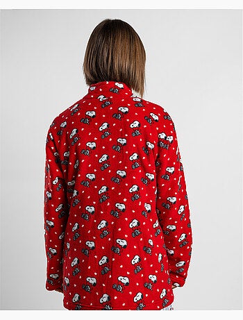 Accappatoio caldo a maniche lunghe da donna peanuts love snoopy
