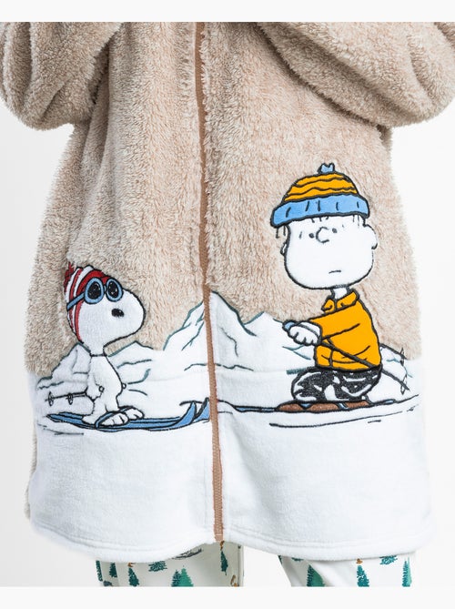 Accappatoio caldo a maniche lunghe da donna PEANUTS Snoopy Mountain - Kiabi Accappatoio caldo a maniche lunghe da donna PEANUTS Snoopy Mountain - Kiabi